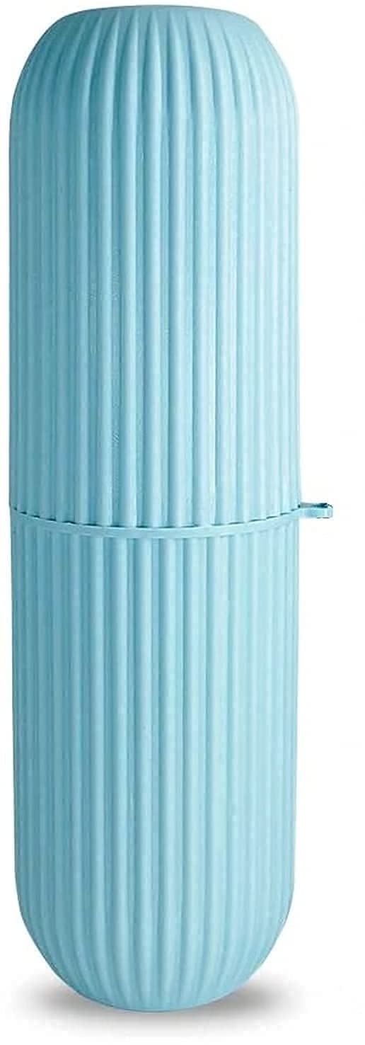 MADHYA Capsule Shape Travel Toothbrush Case Cover Holder Portable DustProof Toothbrush Toothpaste Storage Box Container Bathroo