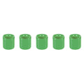 Mega Candles 5 pcs Light Green 1/2 Inch Diameter Ceramic Chime Ritual Spell Candle Holders, Great for Casting Chimes, Meditation