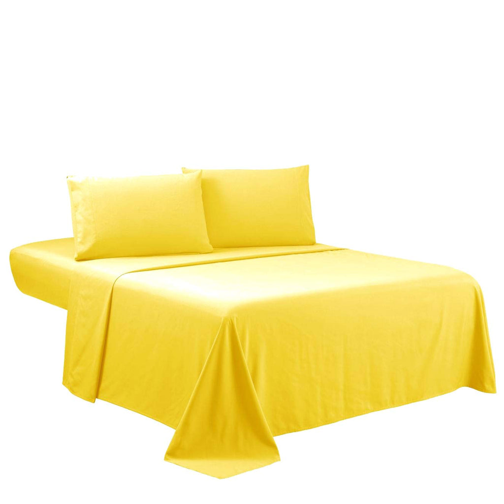 Sfoothome Queen Sheets Set - Hotel Luxury 4-Piece Bed Set, Extra Deep Pocket, 1800 Series Bedding Set, Wrinkle & Fade Resistant,