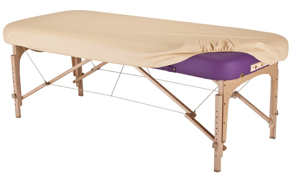 EARTHLITE Massage Table Protection Cover - 100% PU, Fitted Massage Table Replacement Cover, Fits Round & Square Corner Tables 28