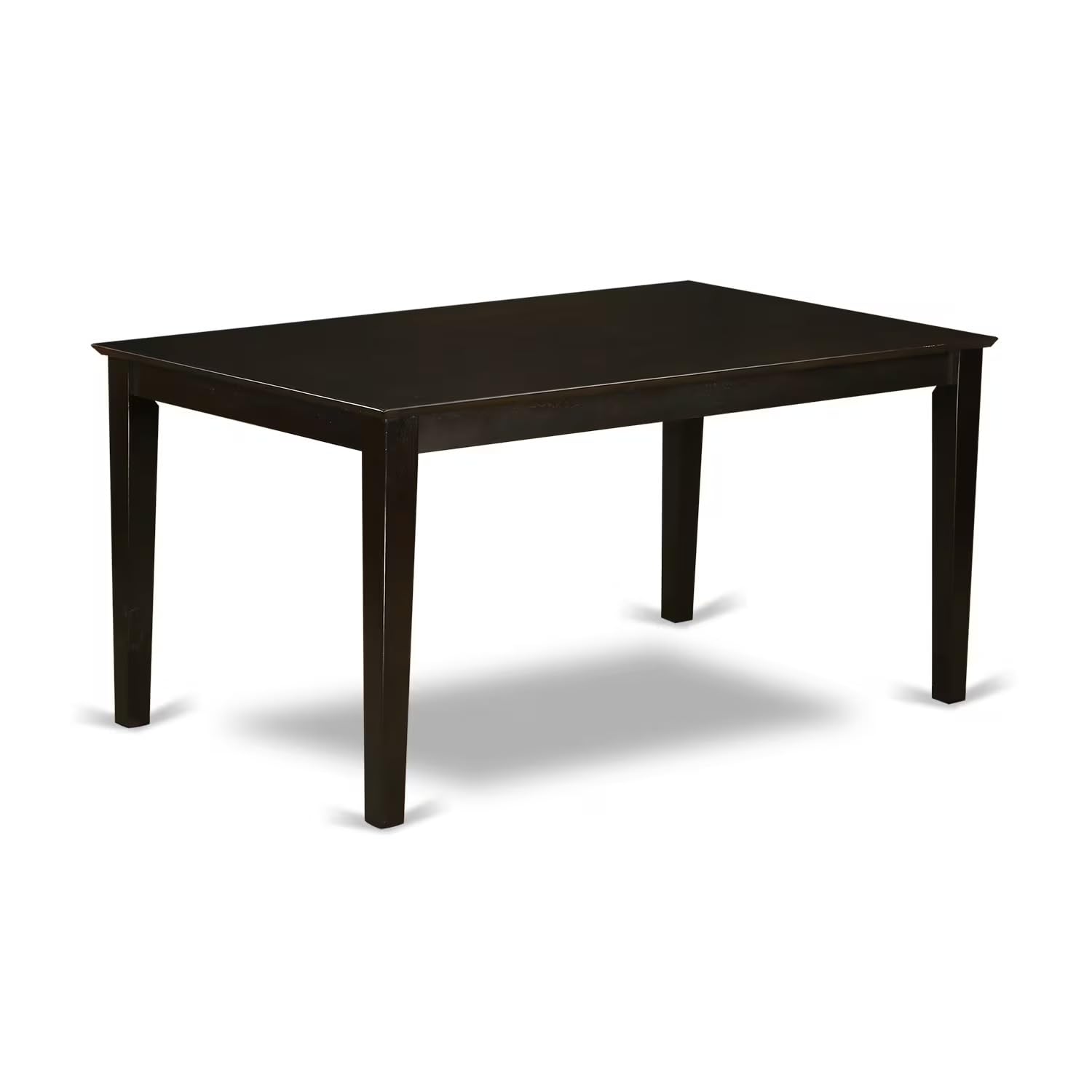 East West Furniture CAAN6-CAP-C Capri 6 Piece Set Contains a Rectangle Dining Room Table and 4 Linen Fabric Upholstered Chairs with a Bench, 36x60 Inch
