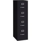 Lorell 4-Drawer Vertical File, 15 by 22 by 52, Black
