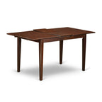 East West Furniture PSDU5-MAH-W 5 Piece Dining Table Set for 4 Includes a Rectangle Kitchen Table with Butterfly Leaf and 4 Dinette Chairs, 32x60 Inch, Mahogany