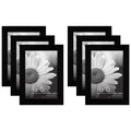 Americanflat Picture Frame, 4x6, Black, 6 Count