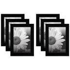 Americanflat Picture Frame, 4x6, Black, 6 Count