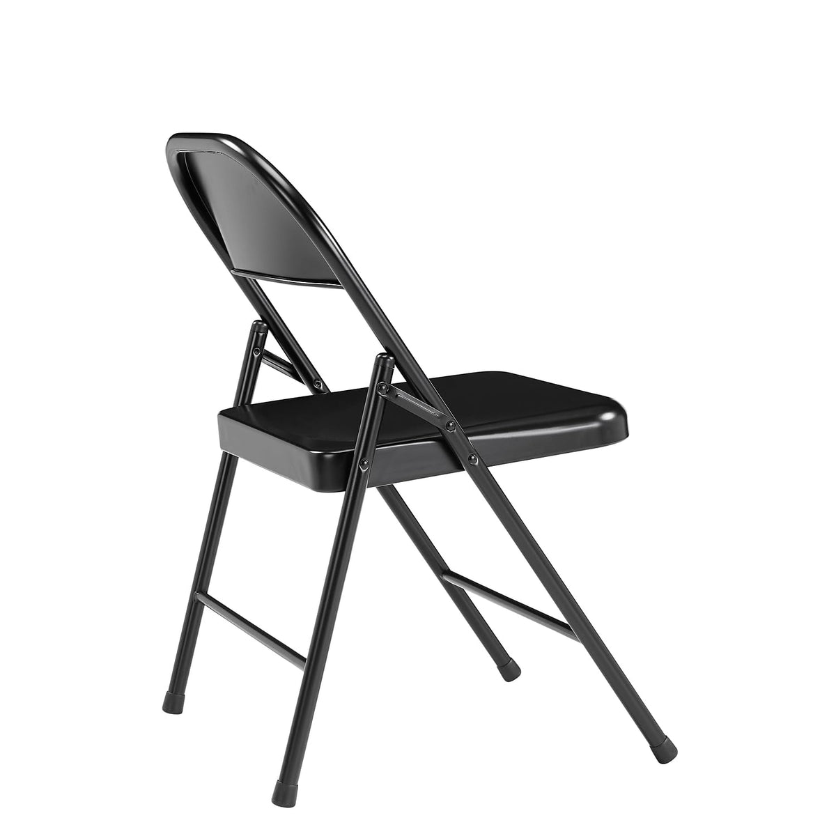 National Public Seating Commercialine Steel Folding Chair [Set Of 4] Color: Black