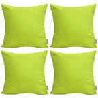 Thmyo 4-Pack 100% Cotton Comfortable Solid Decorative Throw Pillow Case, Square Cushion Cover Pillowcase Sublimation Blank Pillo