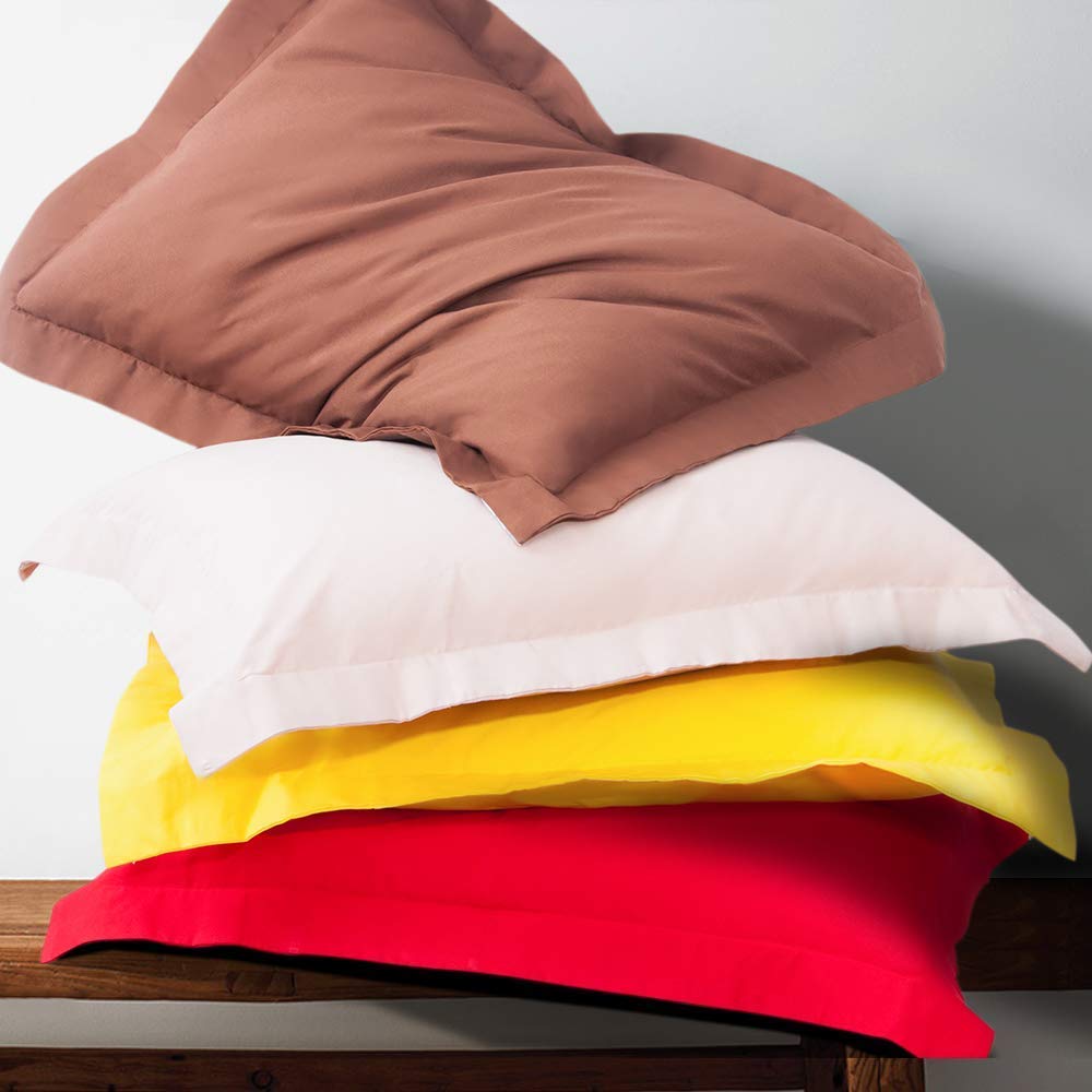 Ntbay 100% Brushed Microfiber Standard Pillow Shams Set Of 2, Super Soft And Cozy, Wrinkle, Fade, Stain Resistant 20X26 Inches Oxford Pillowcases, Light Grey