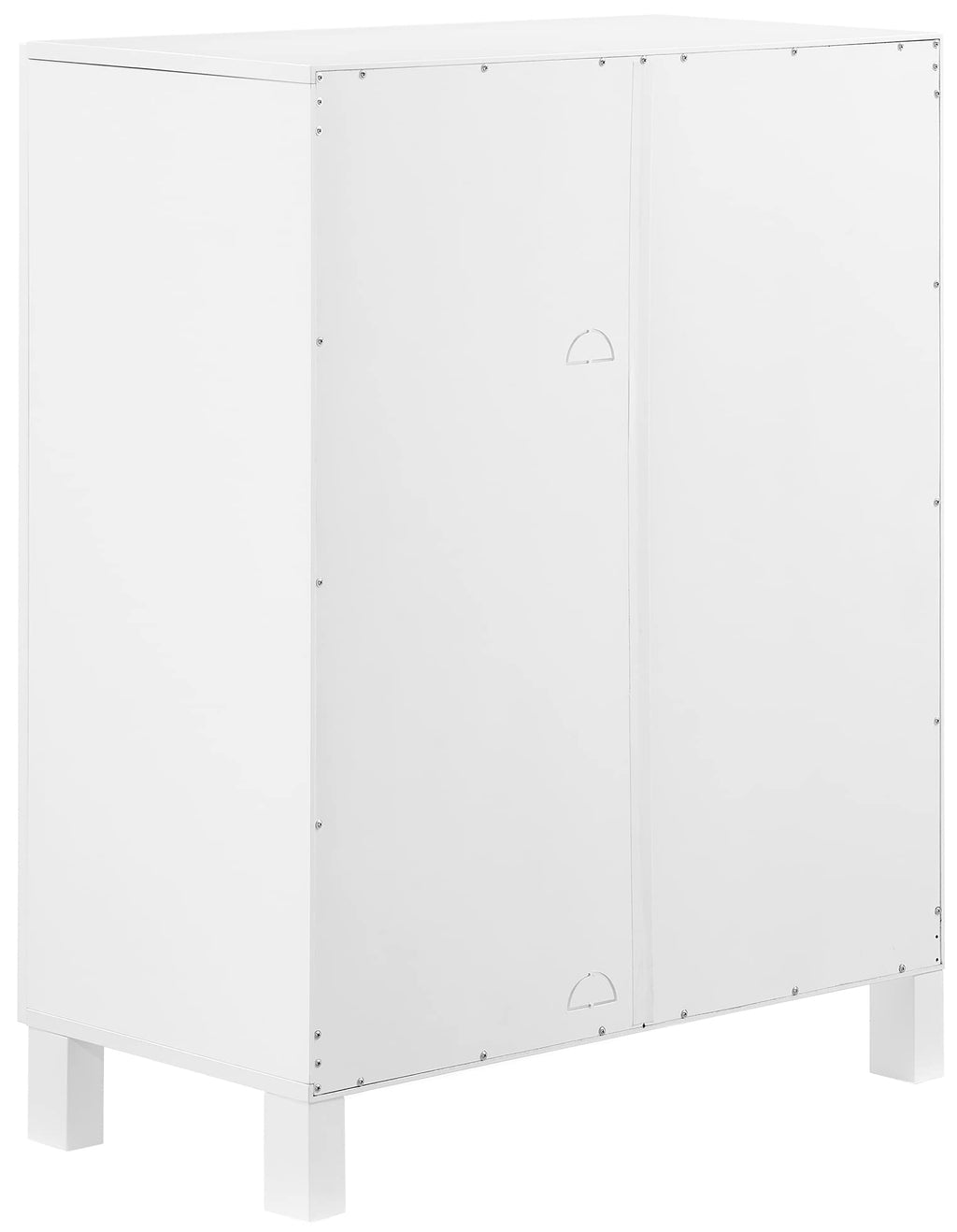 Crosley Furniture Cassai Stackable Pantry Storage Cabinet With Shelves, Kitchen, Dining, Or Laundry Room, White