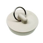 DANCO Drain-Protecing, Stain-Proof, Carded Rubber Drain Stopper, White, 1-5/8-Inch, 1-Pack (80228)
