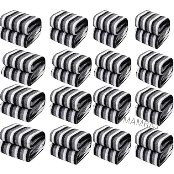 MAMRAJ 500 TC Stylish Polar Striped Single Bed AC Fleece Wool Blanket  58x88 Inch (Black and White) Skin Friendly. (Set of 2)