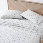 Eddie Bauer - Twin Xl Sheets, Cotton Percale Bedding Set, Crisp & Cool Home Decor (Downstream, Twin Xl)