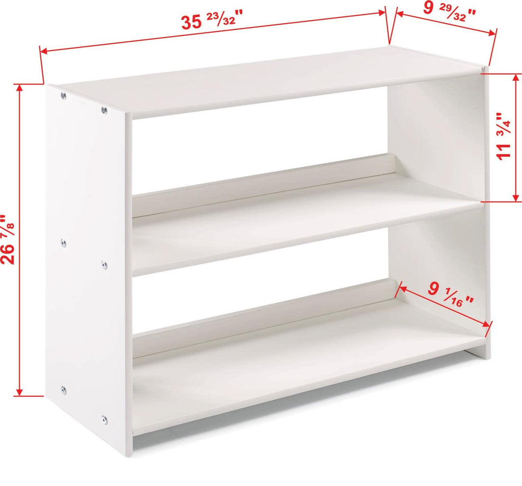 Donco Kids Low Loft Bookcase Shelf White (5000-Cw)