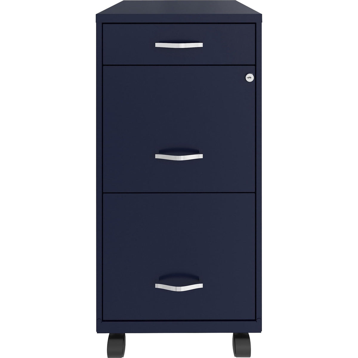 Lys Soho Box/File/File Mobile Navy File Cabinet, 3 Drawer