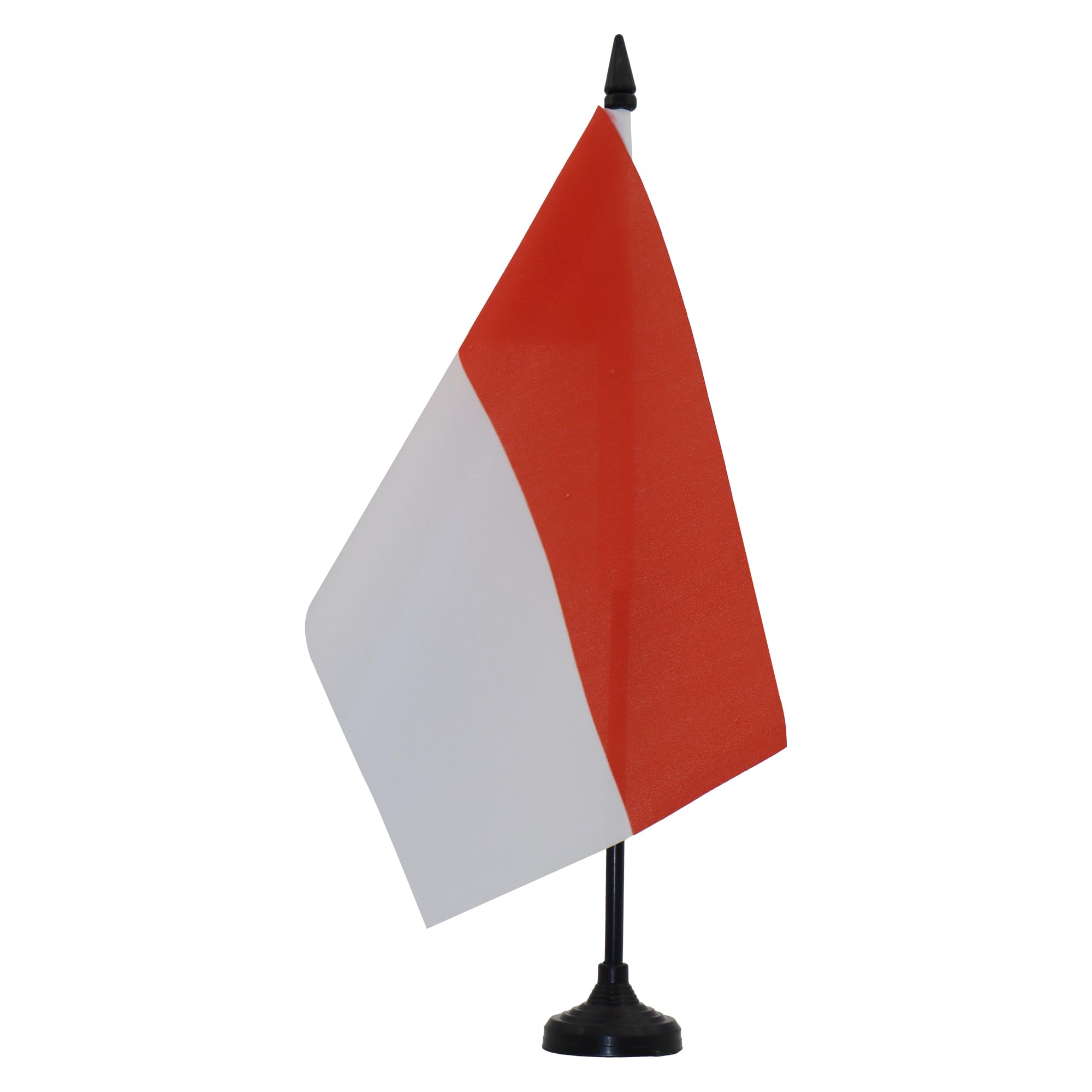 Indonesia Table Flag 5' X 8' - Indonesian Desk Flag 21 X 14 Cm - Black Plastic Stick And Base - Az Flag