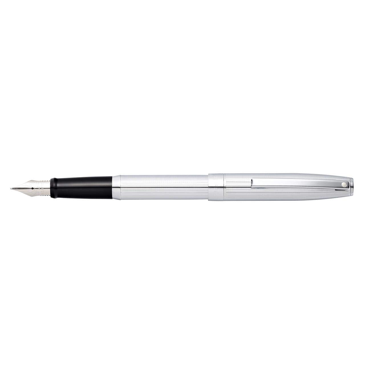 Sheaffer Sagaris Chrome Fountain Pen With Medium Nib