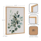 Gallery Modern Minimalist Botanical Watercolor in Muted Teal Print by The Creative Bunch Studio