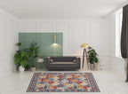 HomeRoots 522273 8 x 10 ft. Red Damask Power Loom Rectangle Traditional Area Rug
