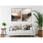 Layered Ground No. 1 & No. 2 2 Piece Framed Canvas Wall Art Set by Amy Lighthall