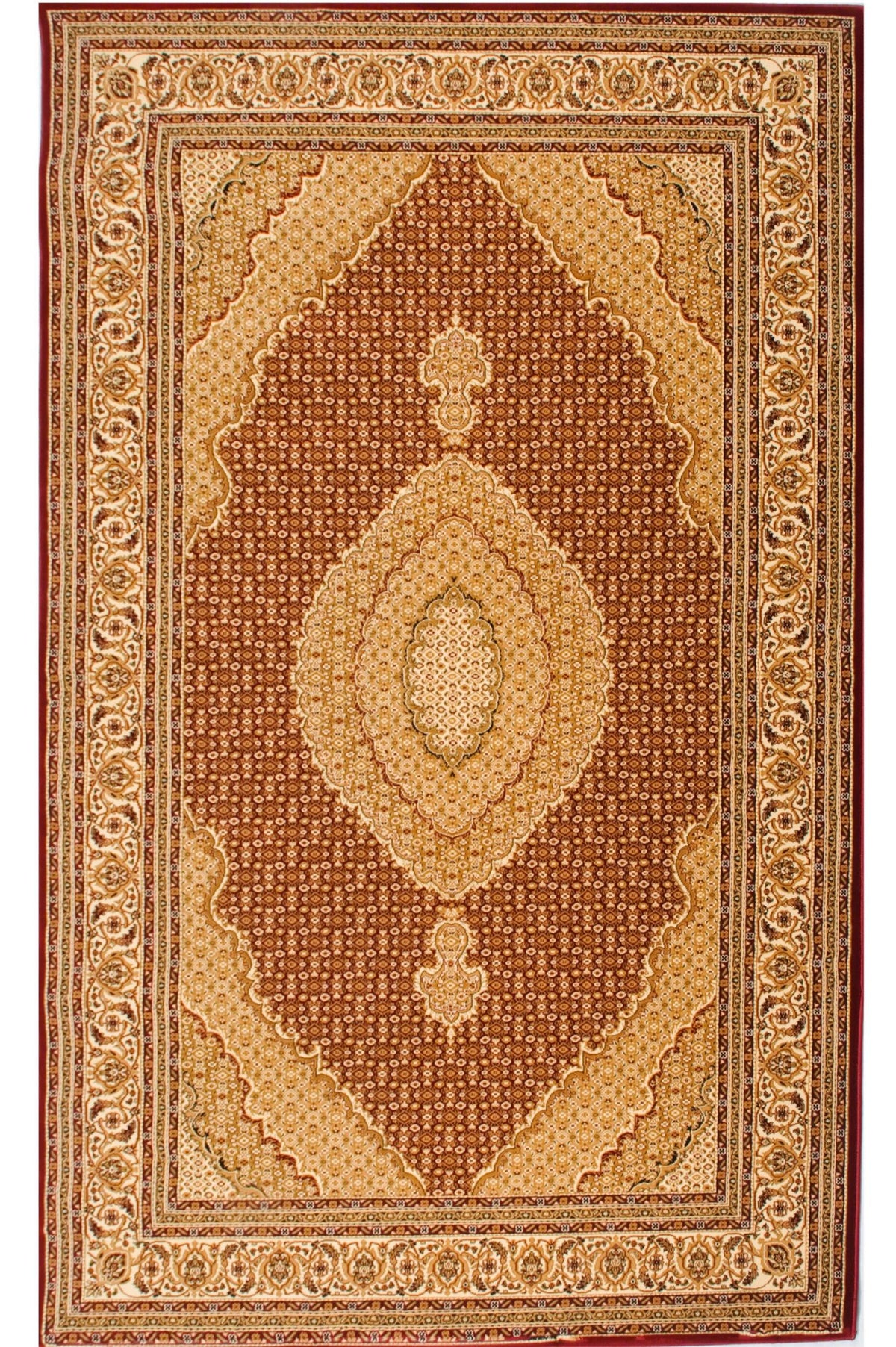 HomeRoots 528838 10 x 13 ft. Red Oriental Washable Non Skid Area Rug