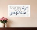 Grateful Heart White Framed Print Wall Art