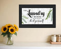 The Laundry Room Same Day Service Black Framed Print Laundry Wall Art
