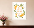 Sun Shine on My Mind White Framed Print Wall Art