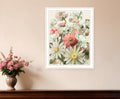 Summer Wildflowers For You White Framed Print Wall Art