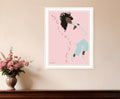 Dance Your Heart Out White Framed Print Wall Art