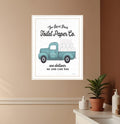 Toilet Paper Co White Framed Print Bathroom Wall Art