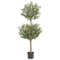 4.5 Olive Double Topiary Silk Tree