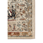 HomeRoots 531788 8 x 10 ft. Beige Floral Medallion Power Loom Rectangle Area Rug