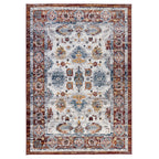 HomeRoots 531921 9 x 12 ft. Brown Floral Power Loom Rectangle Area Rug