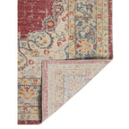 HomeRoots 532014 8 x 10 ft. Red Medallion Power Loom Rectangle Area Rug