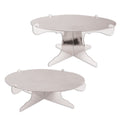 Metallic Cake Stands, (Pack Of 12)