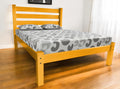 Yellow Solid Wood Twin Bed Frame