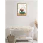 Sylvie Big Bear in Meadow Bathtub Framed Canvas by Amy Peterson