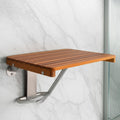 14 X 24 Brown Teak Rectangular Shower Bench