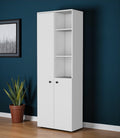 67 White Wood Two Door Pantry Or Storage Closet