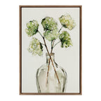 Sylvie Greenery Vase Framed Canvas by Sara Berrenson