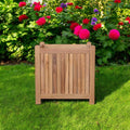 18 Natural Solid Wood Indoor Outdoor Square Planter Box