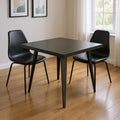 32 Gray Steel and Metal Square Dining Table