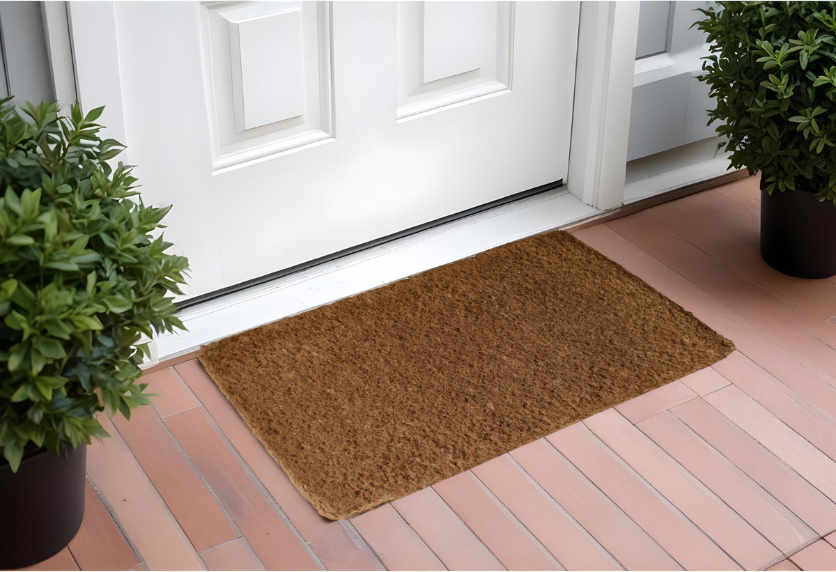 14'' X 24'' Brown Coir Outdoor Door Mat