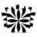 12 X 12 Black and White Colla Peel and Stick Removable Tiles
