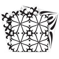 12 X 12 Black and White Mash Peel and Stick Removable Tiles