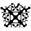12 X 12 Black and White Coli Peel and Stick Tiles