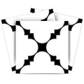 12 X 12 Black and White Tri Peel and Stick Tiles