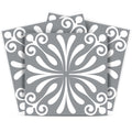 12 X 12 Gray and White Spire Peel and Stick Removable Tiles