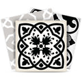 12 X 12 Black White and Gray Bella Peel and Stick Tiles