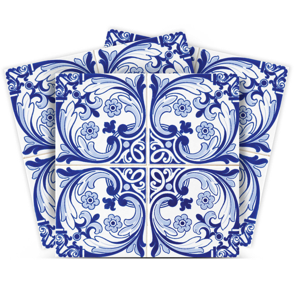 12 X 12 Blue Cloud Peel And Stick Removable Tiles